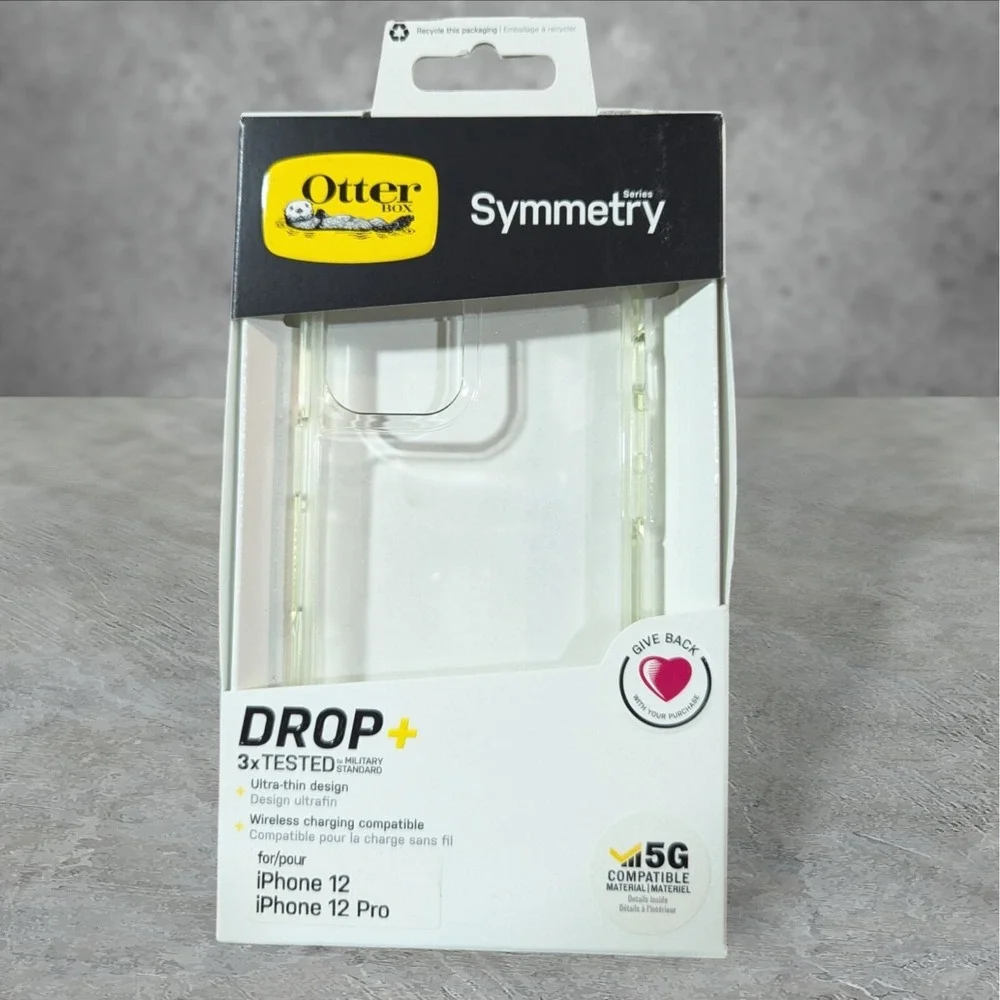 T1 Otterbox Symmetry Case For Apple iPhone 12/12‎ Pro In Clear Read Below